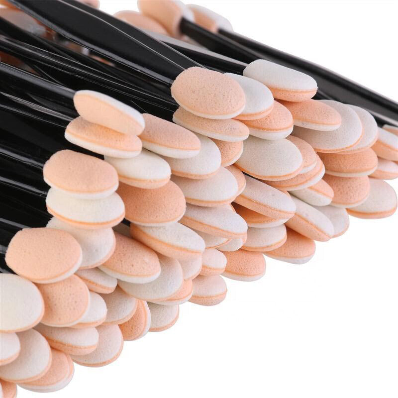 Double Ended Disposable Eyeshadow Sponge Applicators Make Up Dual Brush .