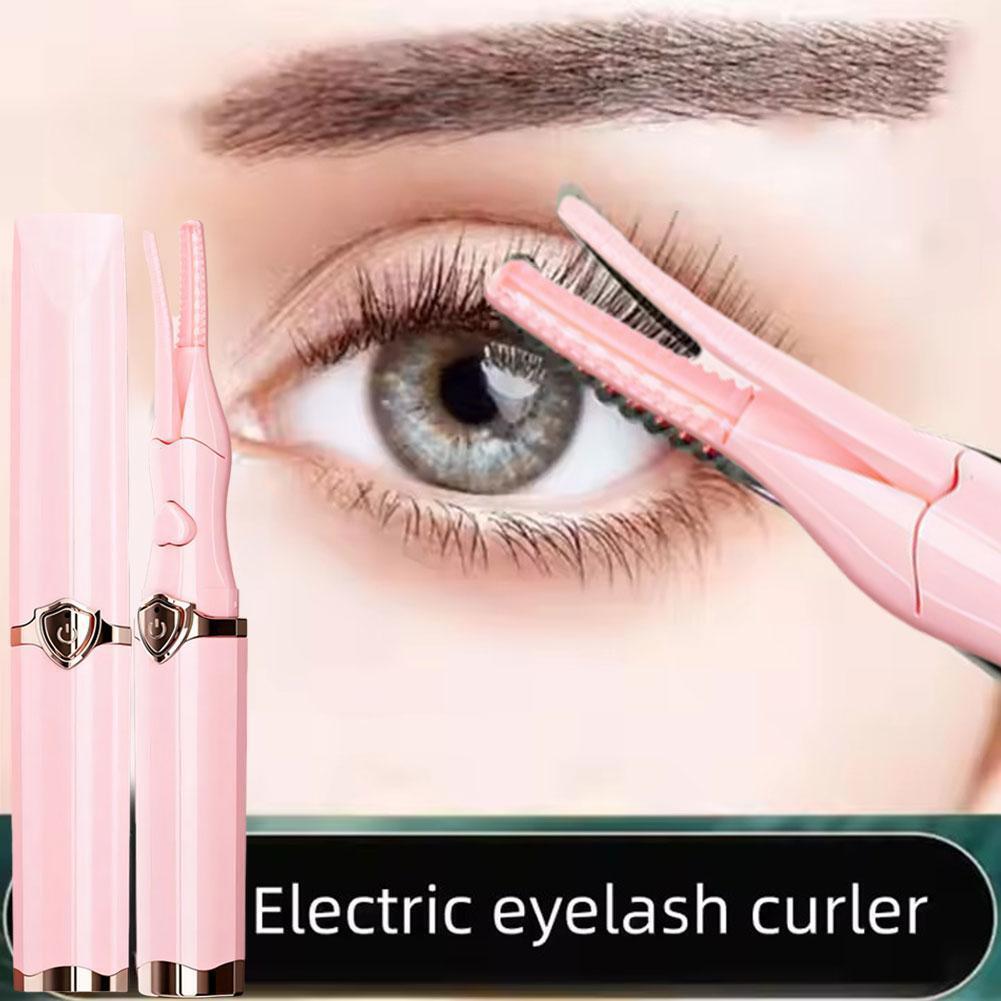 USB Rechargeable Electric Heated Eyelash Curler Long Lasting Makeup Too ha GTR7