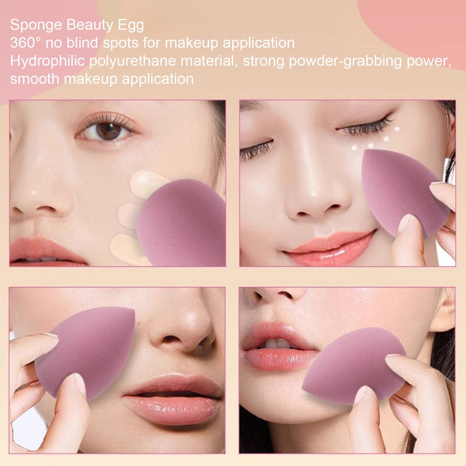 14pcs Mini Soft Make Up Sponges Powder Puff Long Lasting Beauty Sponge Wet & Dry